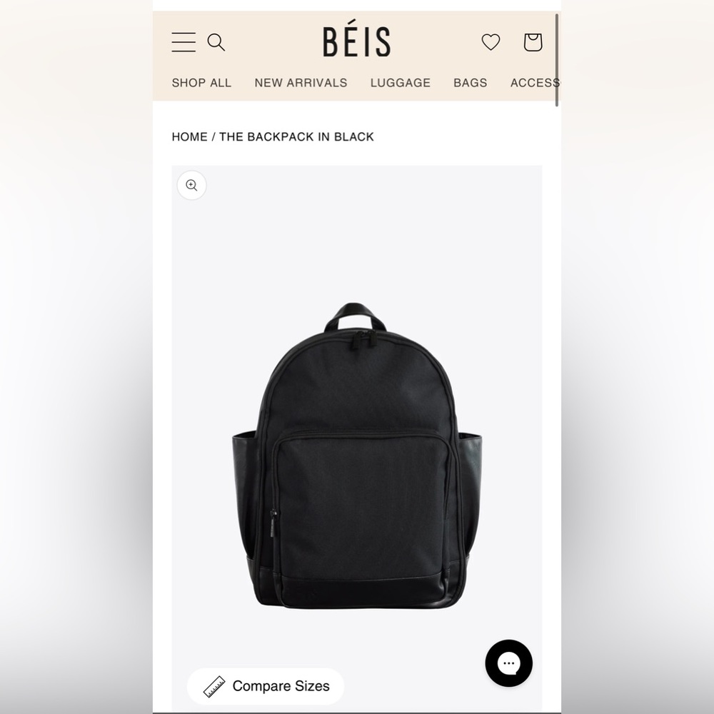BÉIS THE BACKPACK IN BLACK